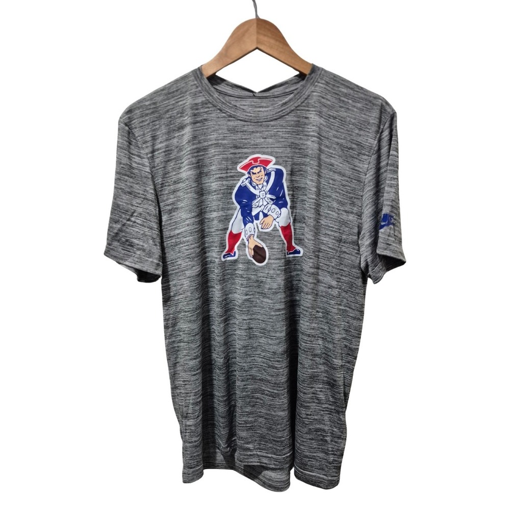 New England Patriots‎ NFL Nike Dry Fit T Shirt Men's Medium Gray